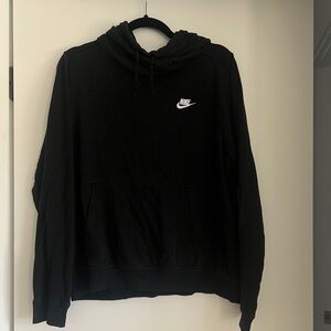 Nike cowl neck hoodie - black - size Large